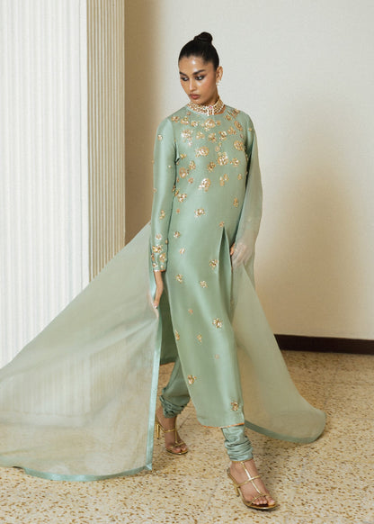 Hussain Rehar | Luxury Pret 26 | Lunar Luxe - Luxury Dress - available at Maria Faisal in UK and USA.