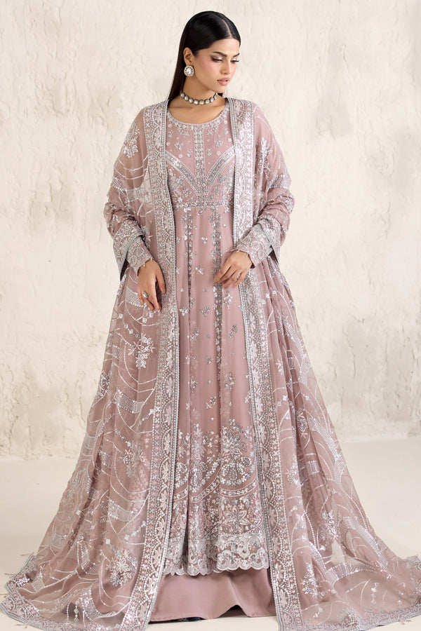 Farasha | Formals 26 | Mauve Pearl - Formal Dress - available at Maria Faisal in UK and USA.