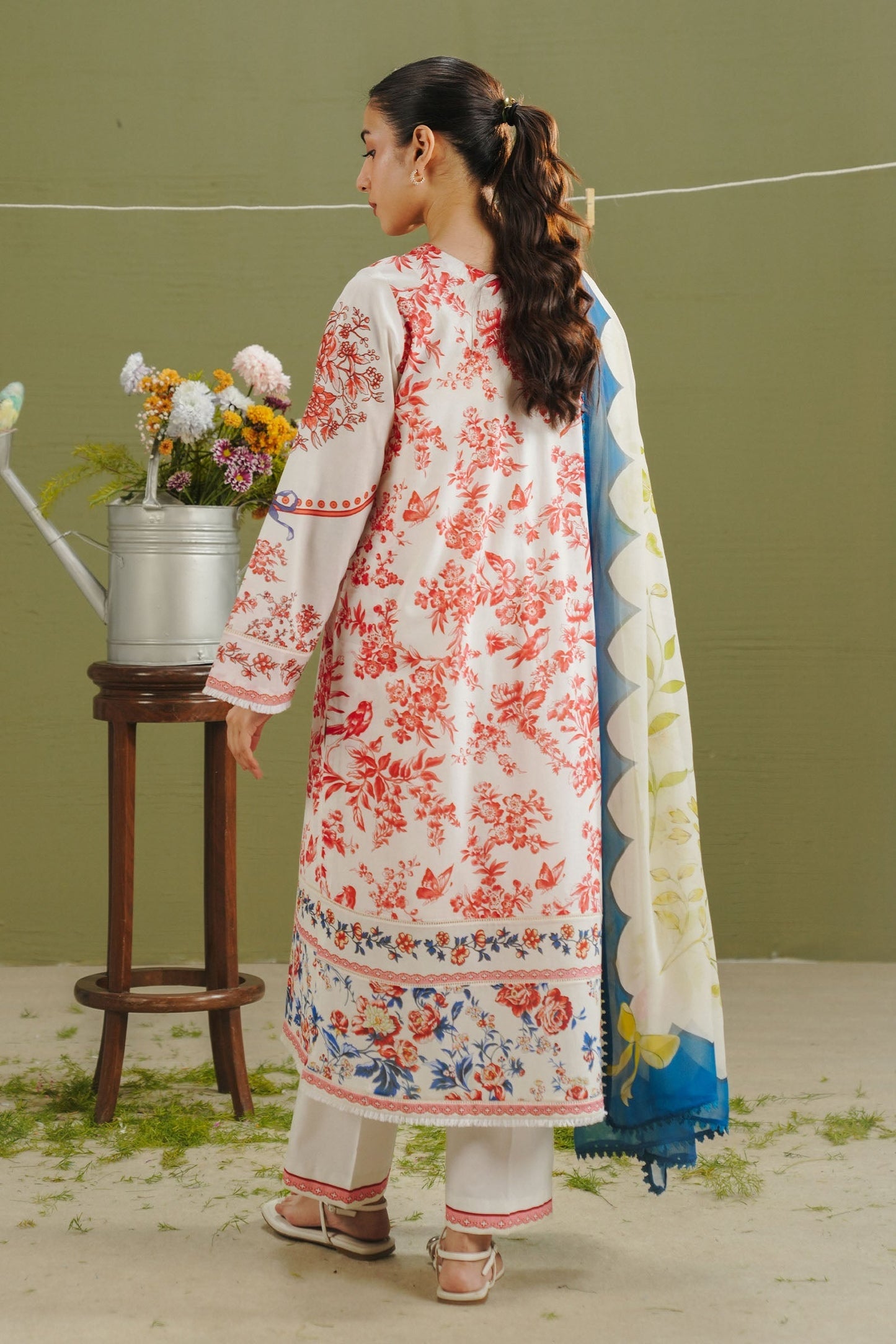 Zara Shahjahan | Coco Prints 26 | Elvo-4A - Casual Dress - available at Maria Faisal in UK and USA.