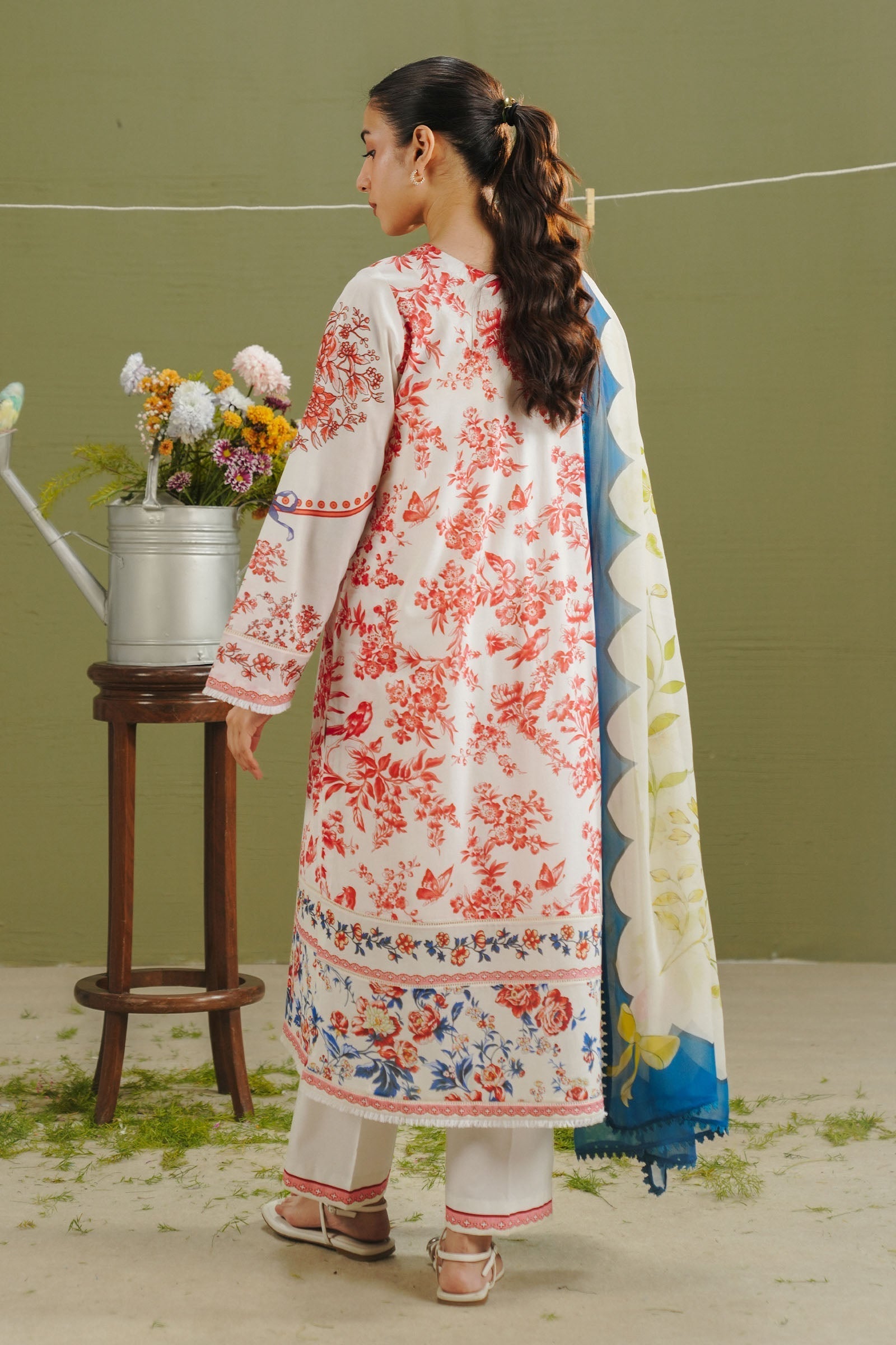 Zara Shahjahan | Coco Prints 26 | Elvo-4A - Casual Dress - available at Maria Faisal in UK and USA.