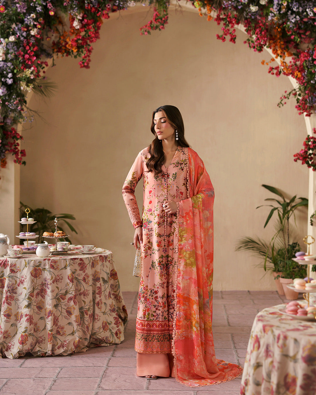 Faiza Saqlain | Serina Luxe | Anfel - Formal Dress - available at Maria Faisal in UK and USA.