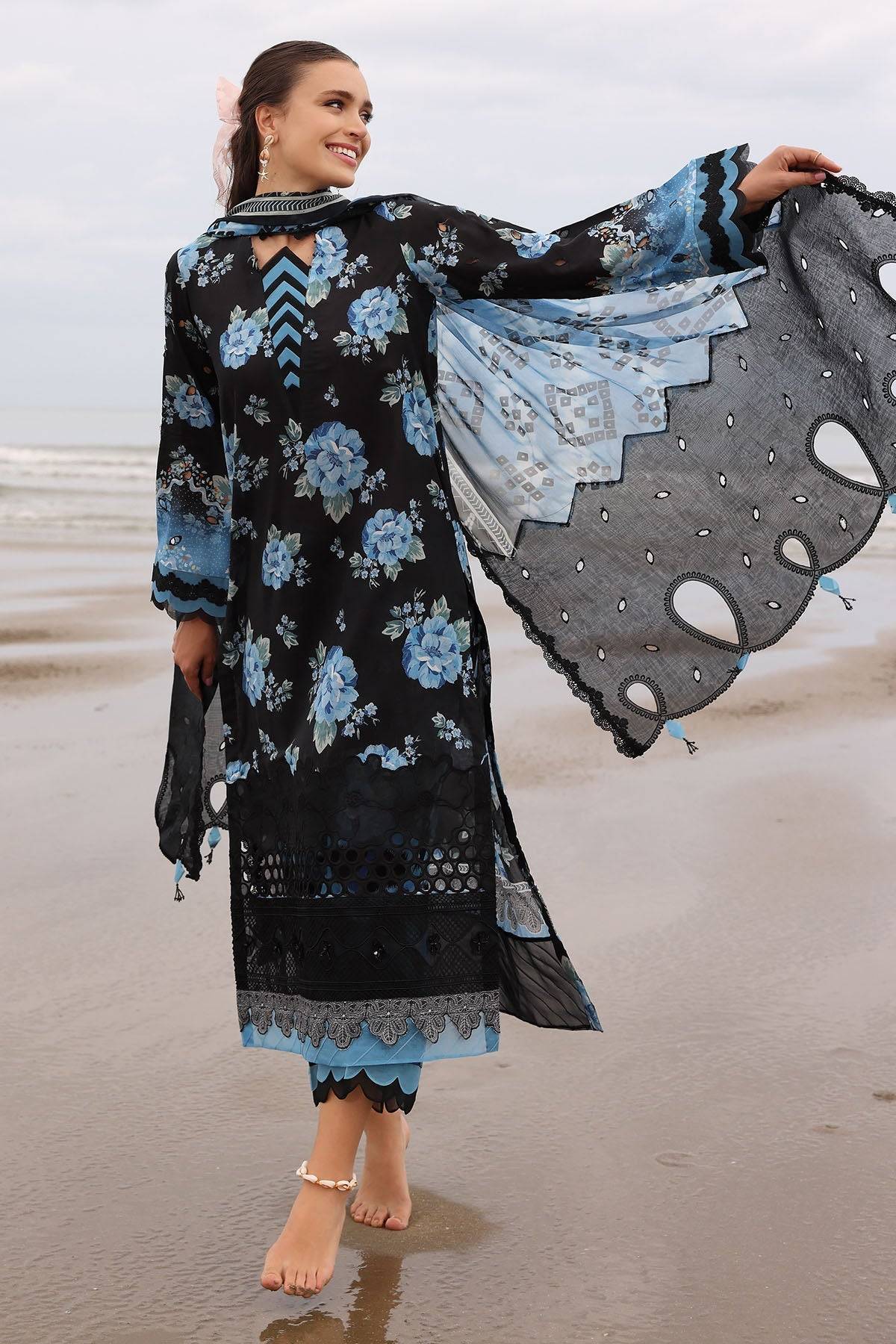 Nureh | Gardenia Embroidered Lawn 25 | NSG-171 by Maria Faisal - Registered Vendor of : Nureh - type : Ladies Clothes - 100% original wedding dresses