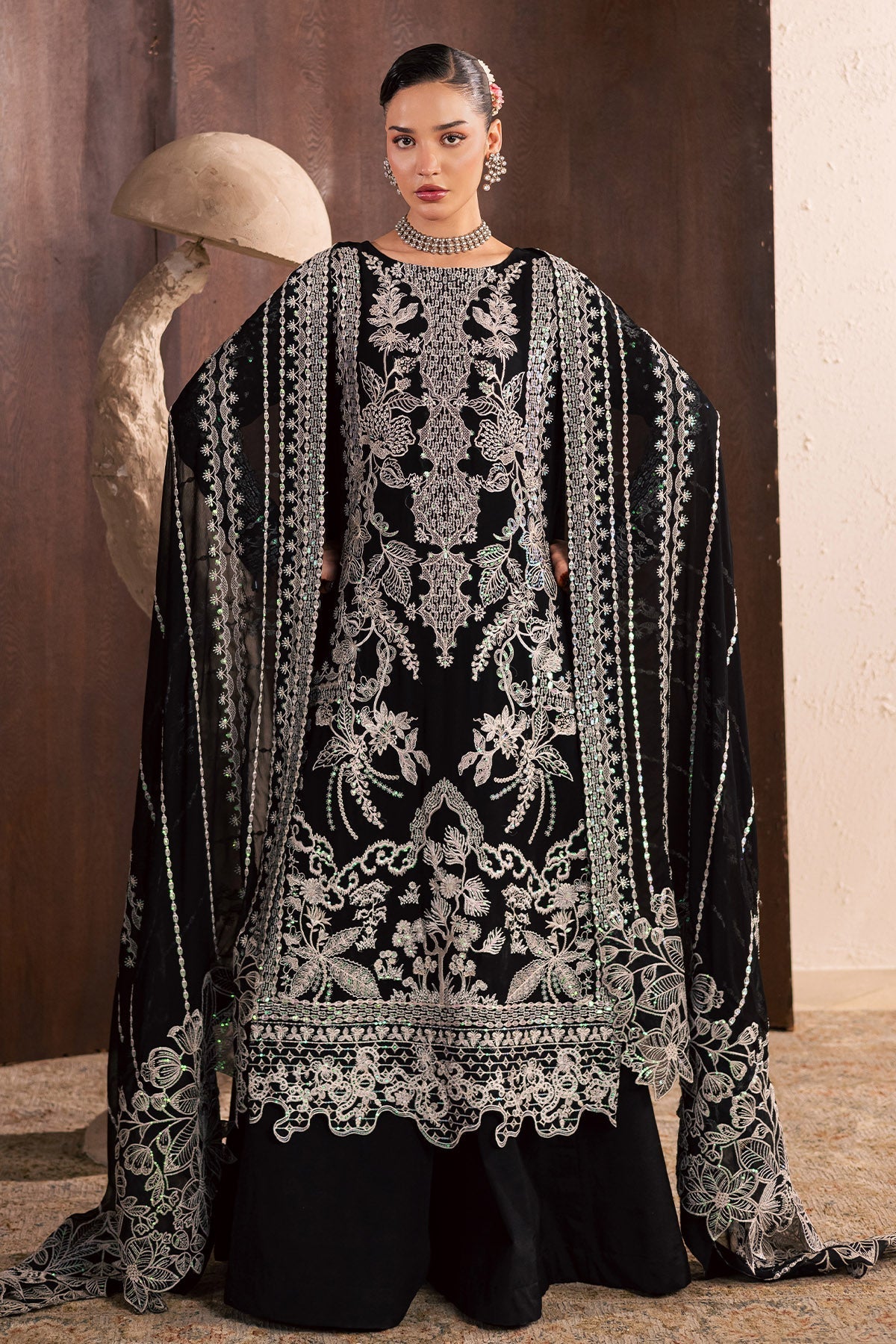 Nureh | Fancy Formal 26 | NP-771 - Formal Dress - available at Maria Faisal in UK and USA.