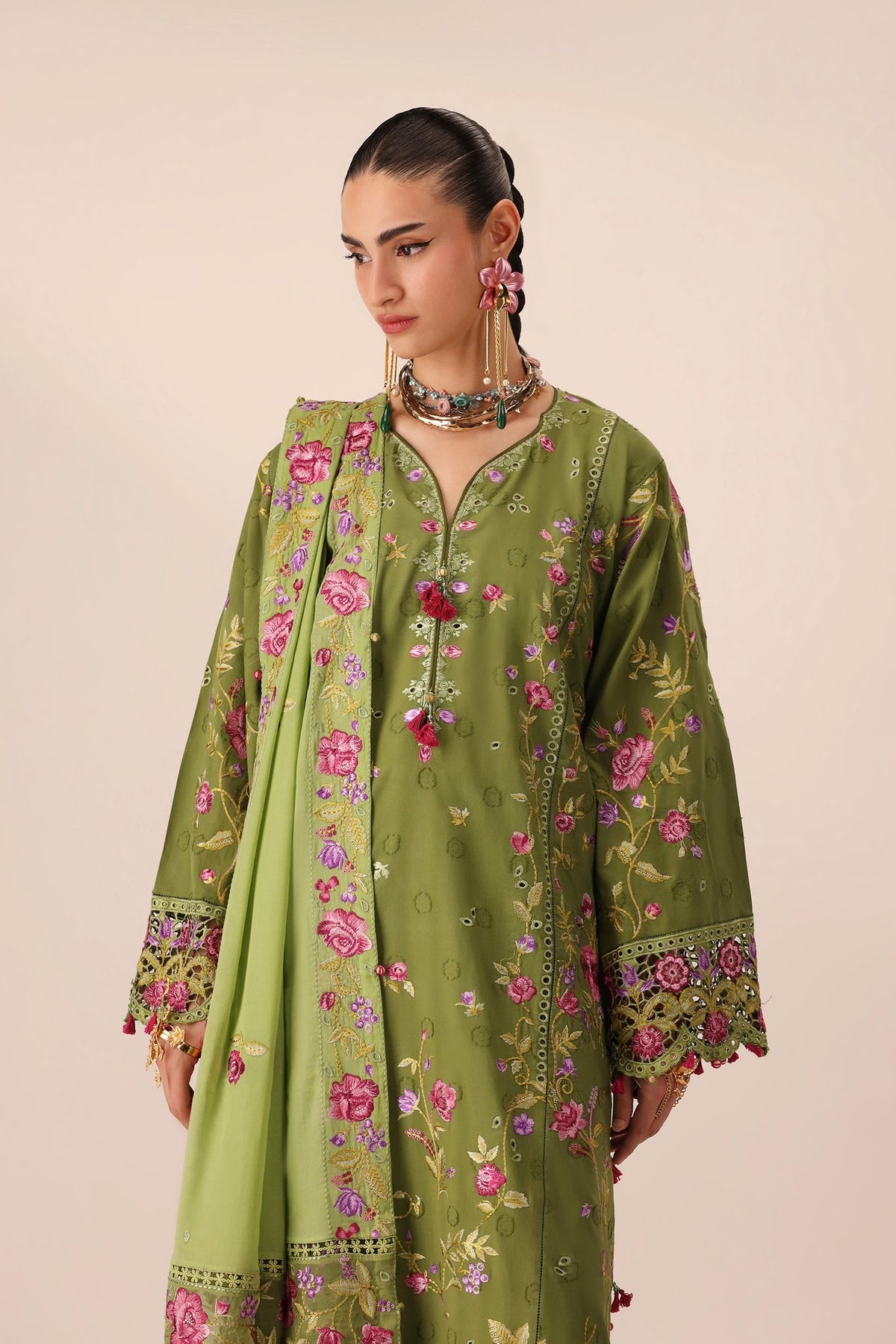 Elan | Stitched Pret 26 | GULRAAZ (EL26-08 A ST) - Luxury Dress - available at Maria Faisal in UK and USA.