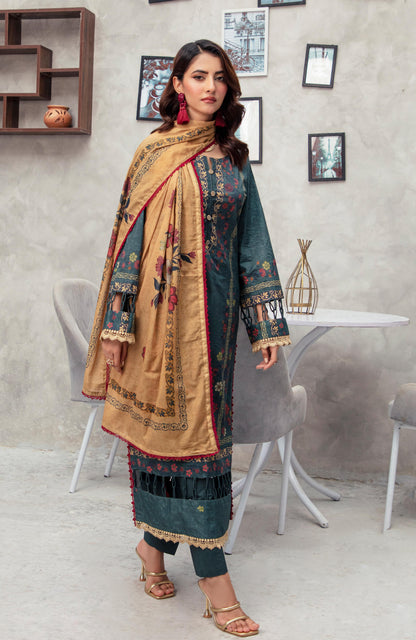 Alzohaib | Digital Printed Cambric | Colors Digital Cambric 3 Piece-CDC-2-25-04 - Ladies Clothes - Maria Faisal