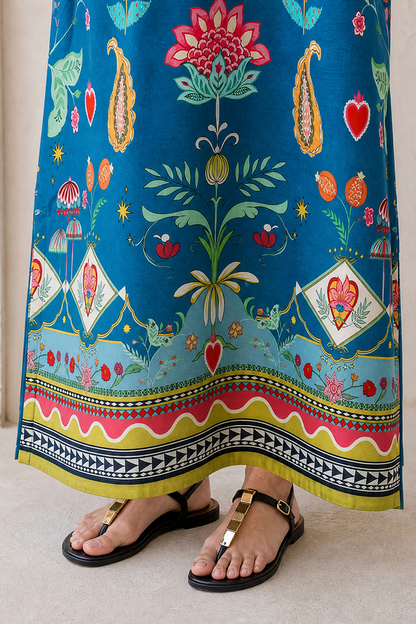 Saad Shaikh | Ease Fall Edit 26 | D-04 Kaftan - Casual Dress - available at Maria Faisal in UK and USA.