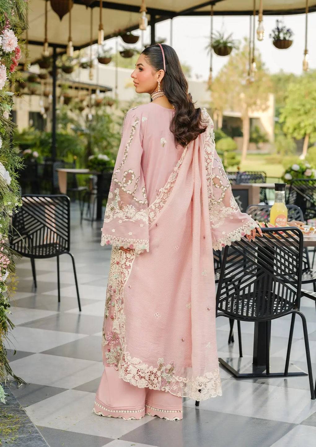 Elaf Premium | Luxury Lawn 25 | ELH-3B OH MY ROSE by Maria Faisal - Registered Vendor of : Elaf Premium - type : Ladies Clothes - 100% original wedding dresses