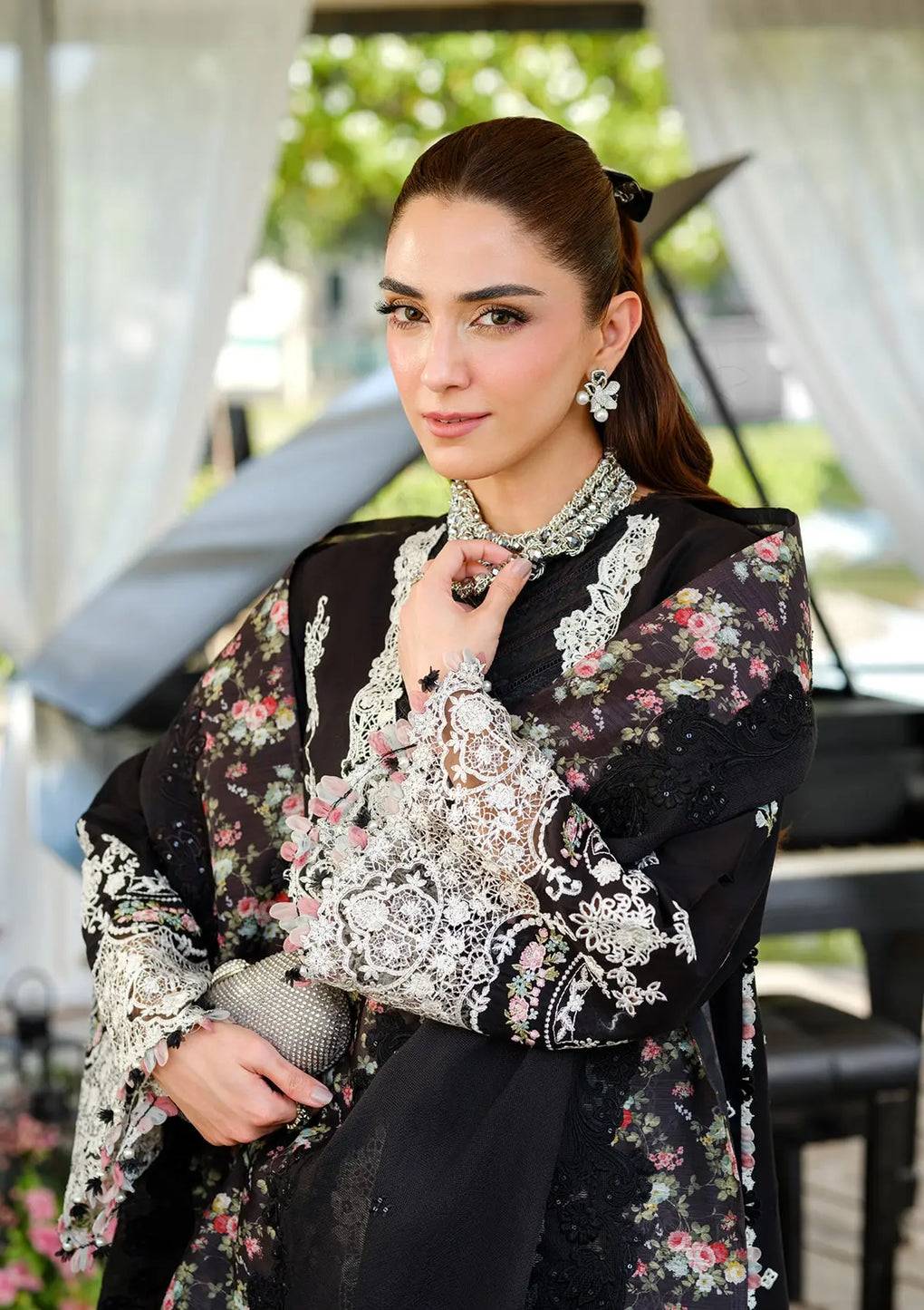 Elaf Premium | Luxury Lawn 25 | ELH-6A SERENA by Maria Faisal - Registered Vendor of : Elaf Premium - type : Ladies Clothes - 100% original wedding dresses