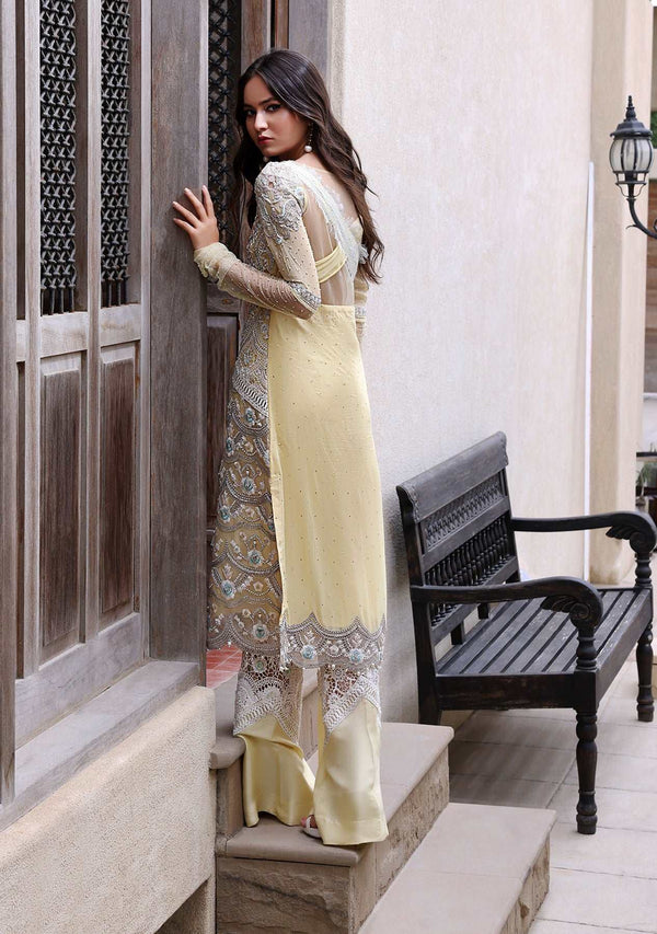Layla Chatoor | Luxury Pret | Lemon Yellow - Luxury Dress - available at Maria Faisal in UK and USA.
