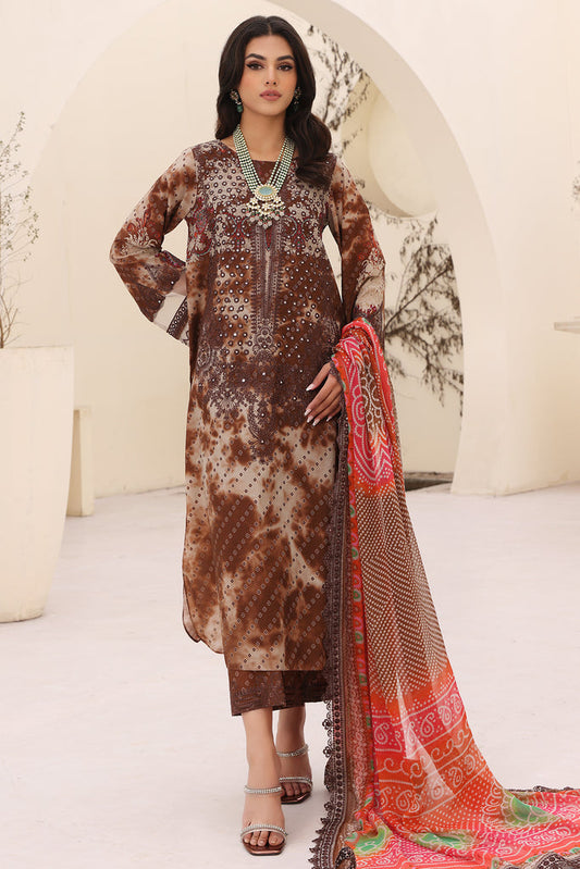 Charizma | Naranji Embroidered Lawn 24 | CN4-008 - Maria Faisal
