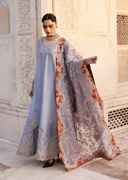 Hussain Rehar | Luxury Pret AW 25 | Periwina - Formal Dress - available at Maria Faisal in UK and USA.