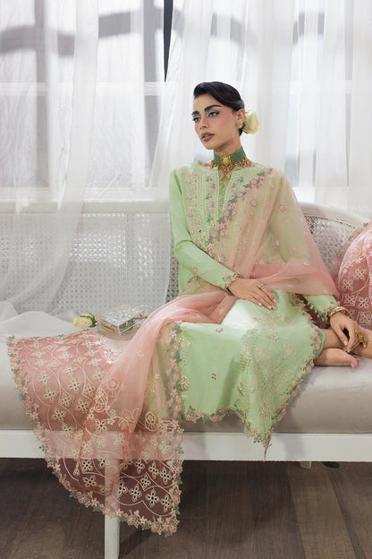 Rangrasiya | Lumeire Silk |Alma - Luxury Dress - available at Maria Faisal in UK and USA.