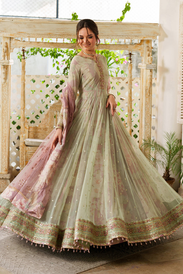 Iznik | Printed Formals | UE-542 - Formal Dress - available at Maria Faisal in UK and USA.