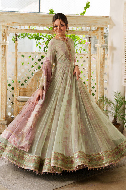 Iznik | Printed Formals | UE-542 - Formal Dress - available at Maria Faisal in UK and USA.