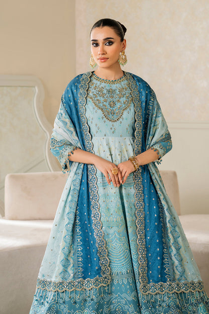Baroque | Formals Collection | EMBROIDERED SILK UF-4162 - Formal Dress - available at Maria Faisal in UK and USA.