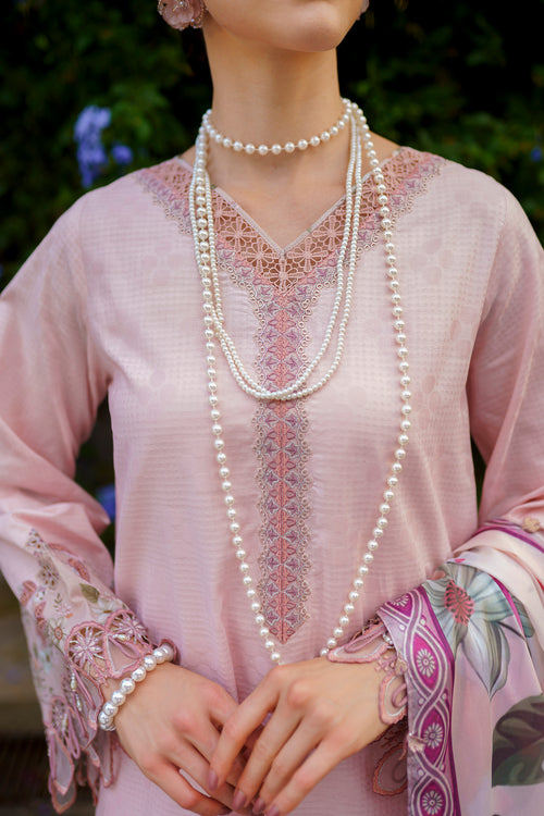 Baroque | Luxury Pret 24 | JACQUARD LAWN UF-588 - Designer Dress with Intricate embroidery and embellishments. Shop elegent wedding dress at Maria Faisal.