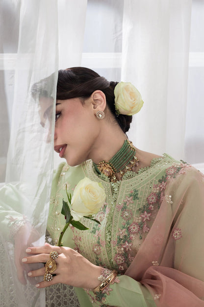 Rangrasiya | Lumeire Silk |Alma - Luxury Dress - available at Maria Faisal in UK and USA.