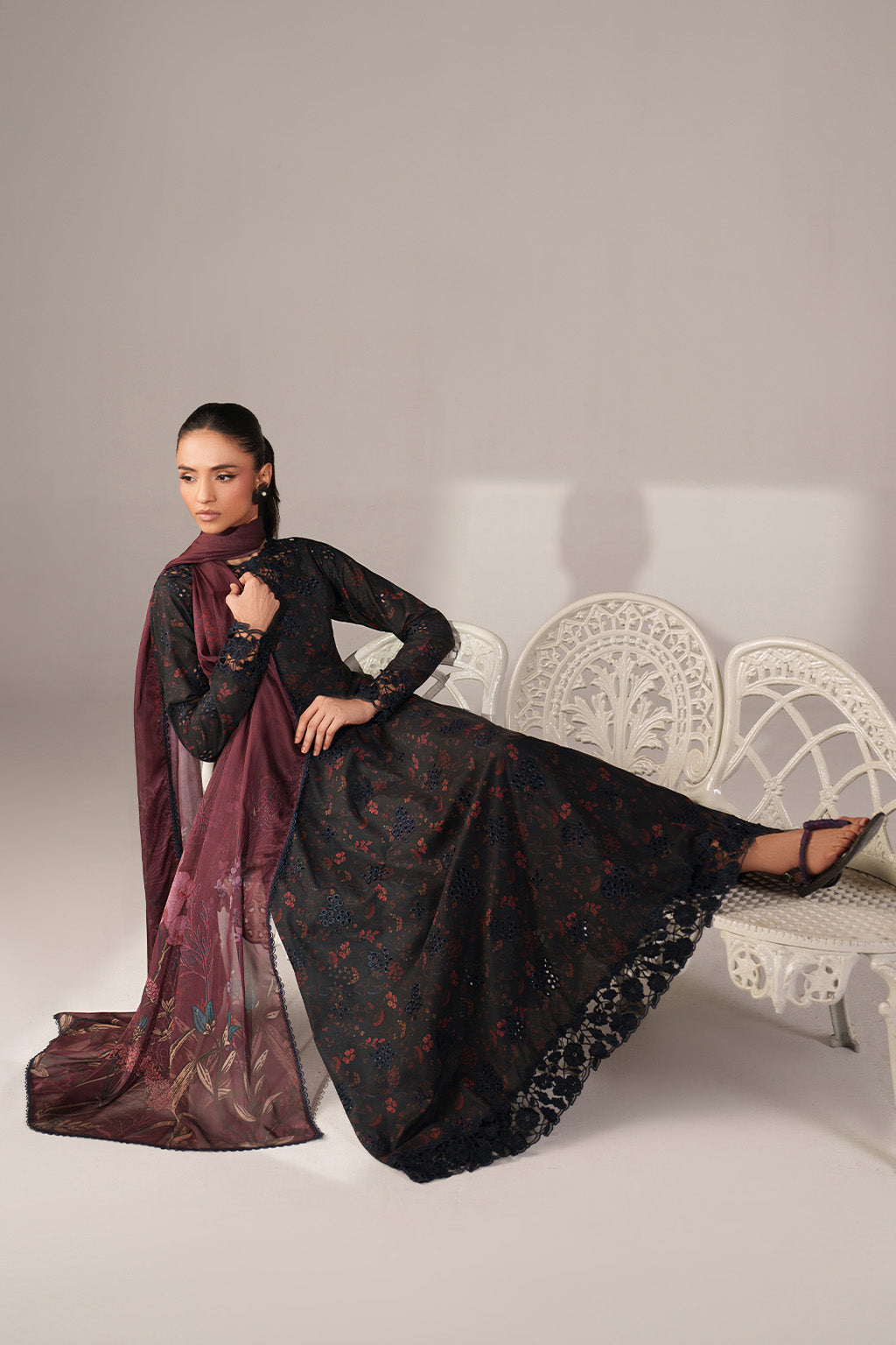 Iznik | Spring/Summer Lawn 26 | SS-09 - Luxury Dress - available at Maria Faisal in UK and USA.