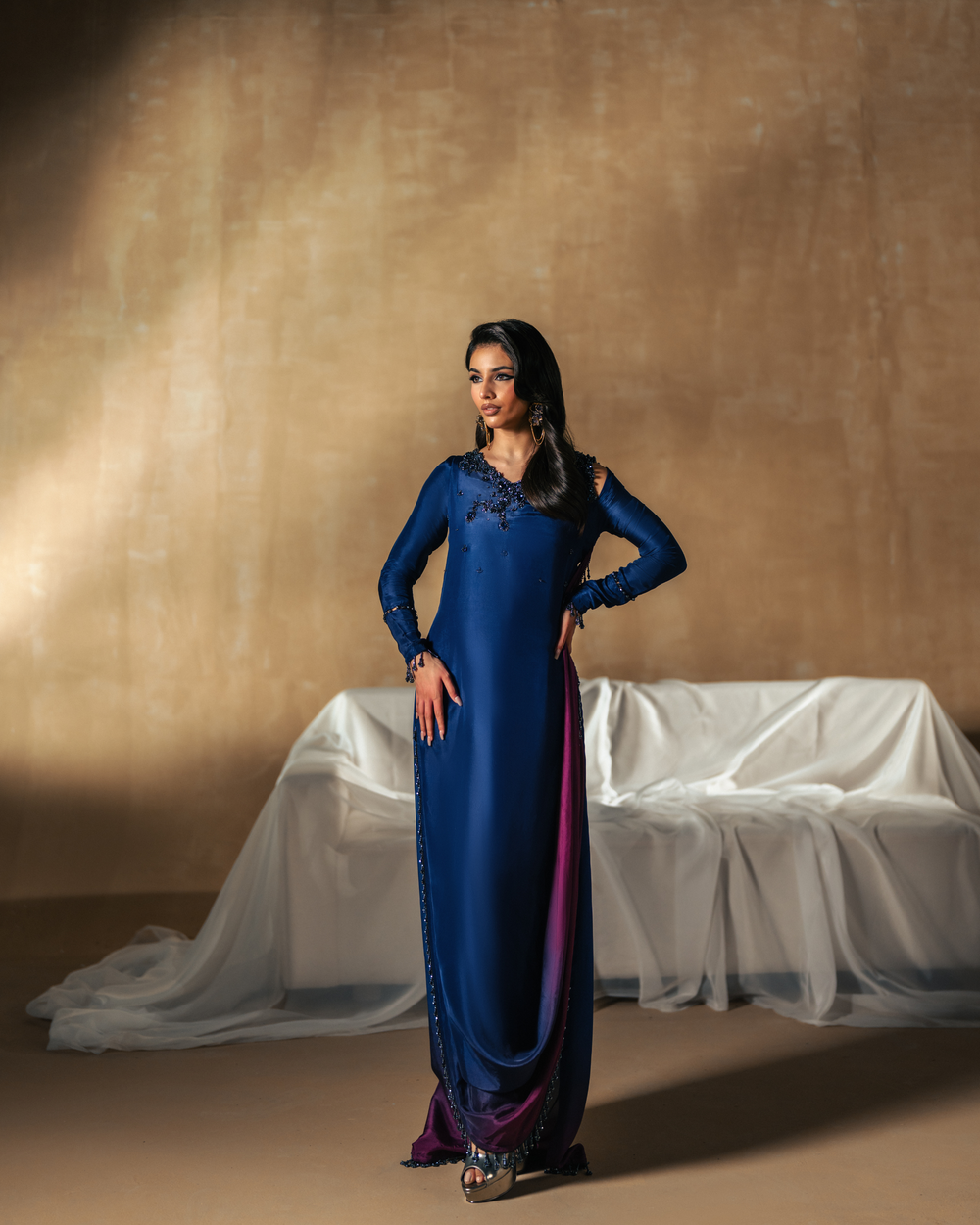 Vasal | Zyra Luxe Pret 26 | Sapphire drift - Ladies Clothes - Maria Faisal