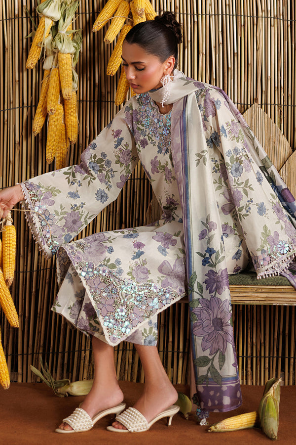 Baroque | Luxury Summer Pret | F-4528 - Luxury Dress - available at Maria Faisal in UK and USA.