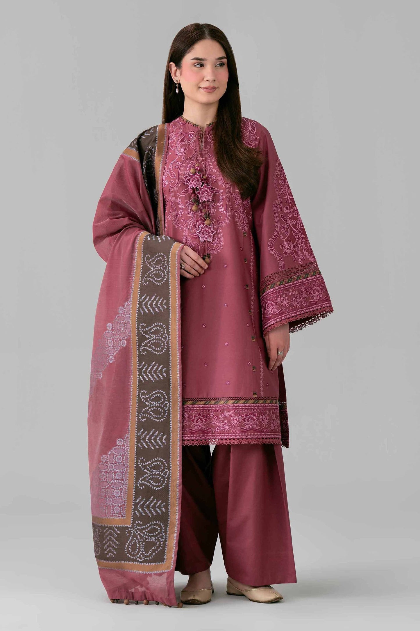 Nishat | Eid Lawn | 42601686 - Luxury Dress - available at Maria Faisal in UK and USA.