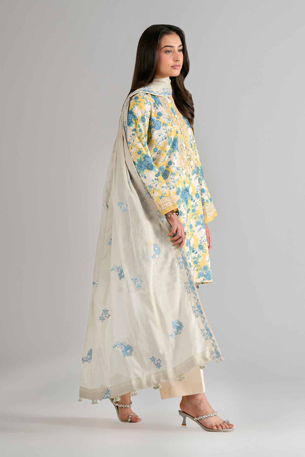 Nishat | Eid Lawn | 42601723 - Luxury Dress - available at Maria Faisal in UK and USA.