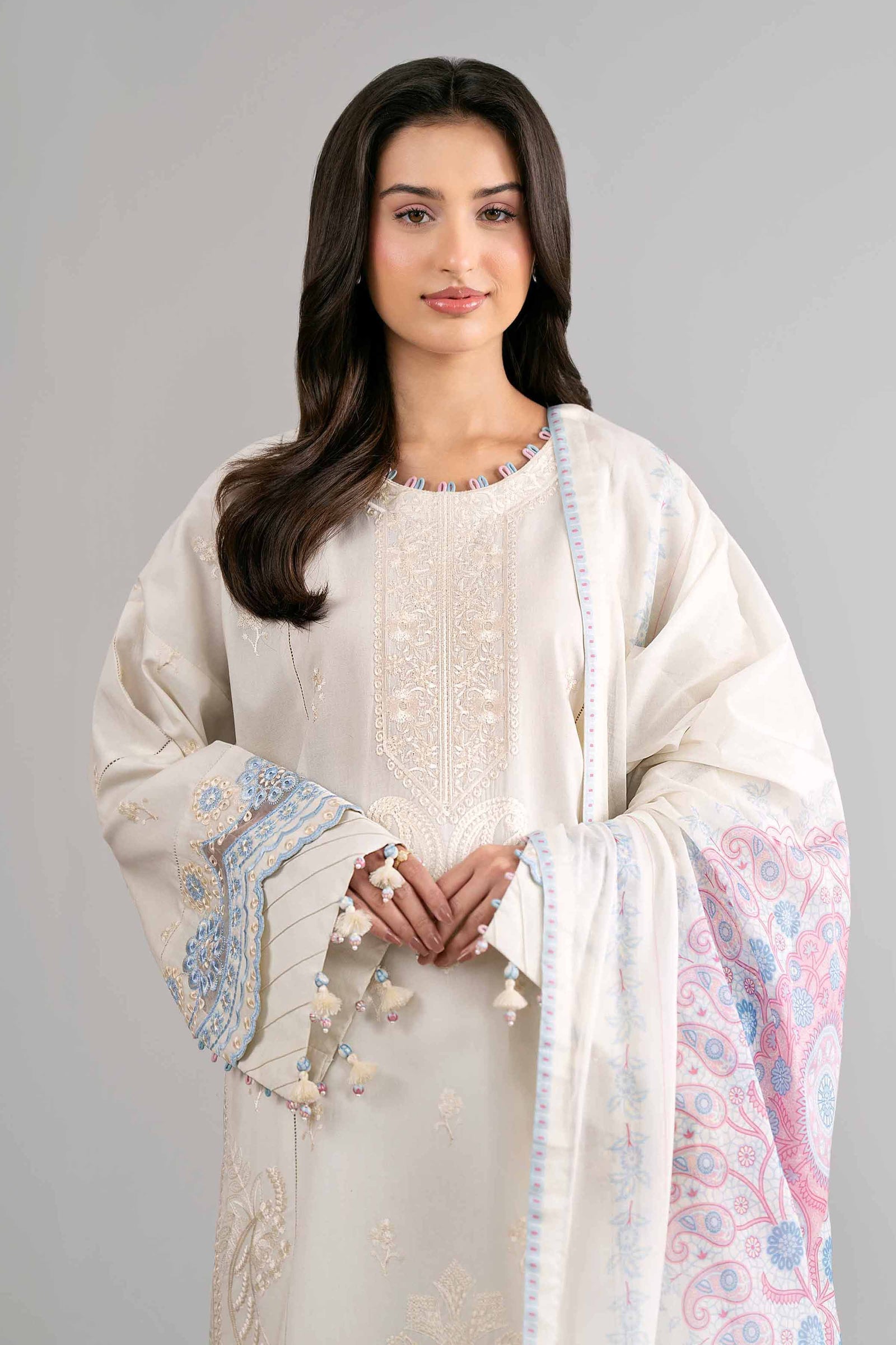 Nishat | Eid Lawn | 42601735 - Luxury Dress - available at Maria Faisal in UK and USA.