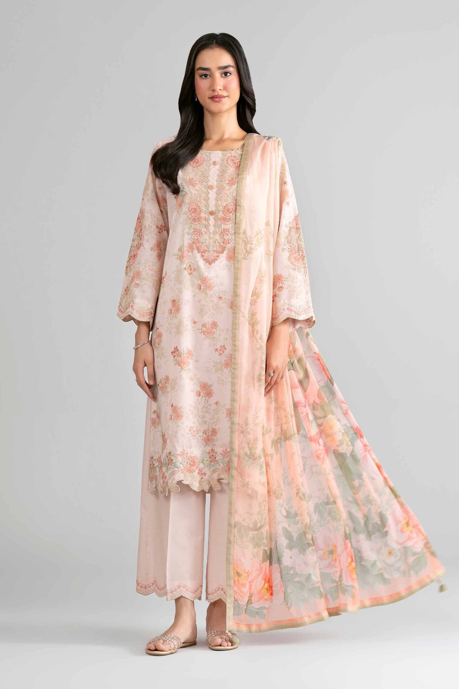 Nishat | Eid Lawn | 42601741 - Luxury Dress - available at Maria Faisal in UK and USA.