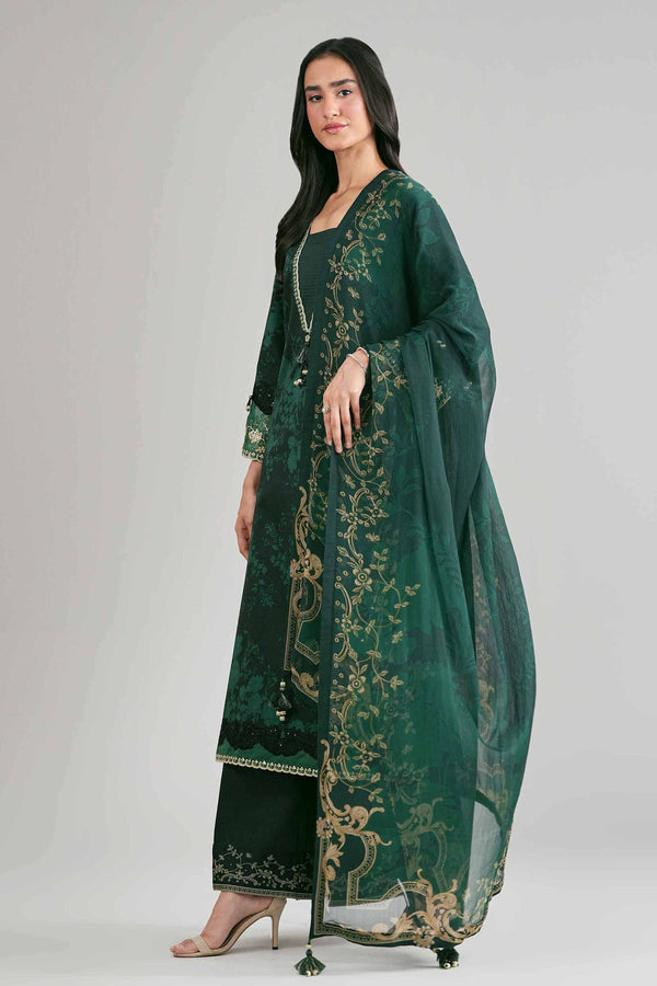 Nishat | Eid Lawn | 42601747 - Luxury Dress - available at Maria Faisal in UK and USA.