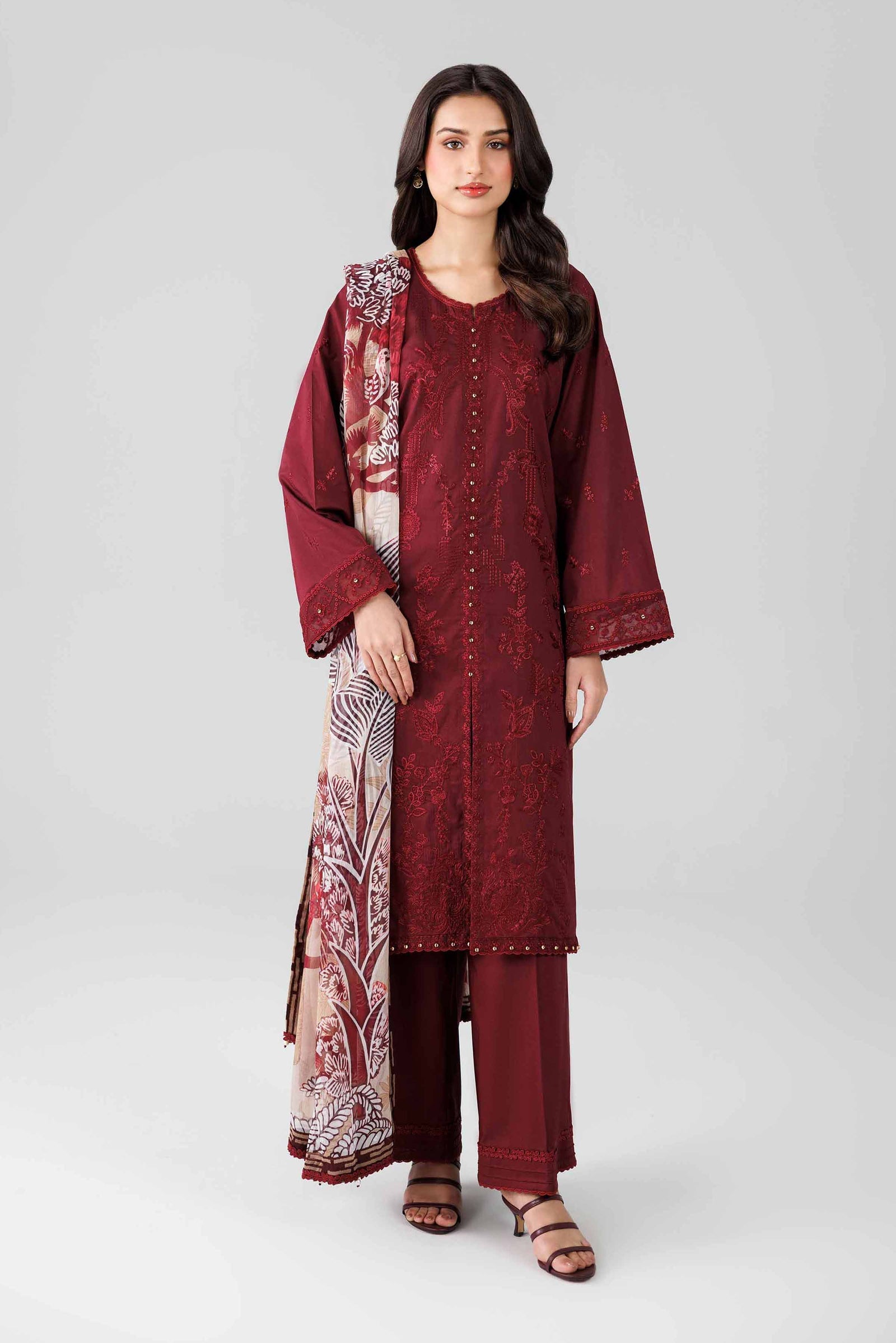 Nishat | Eid Lawn | 42601825 - Luxury Dress - available at Maria Faisal in UK and USA.
