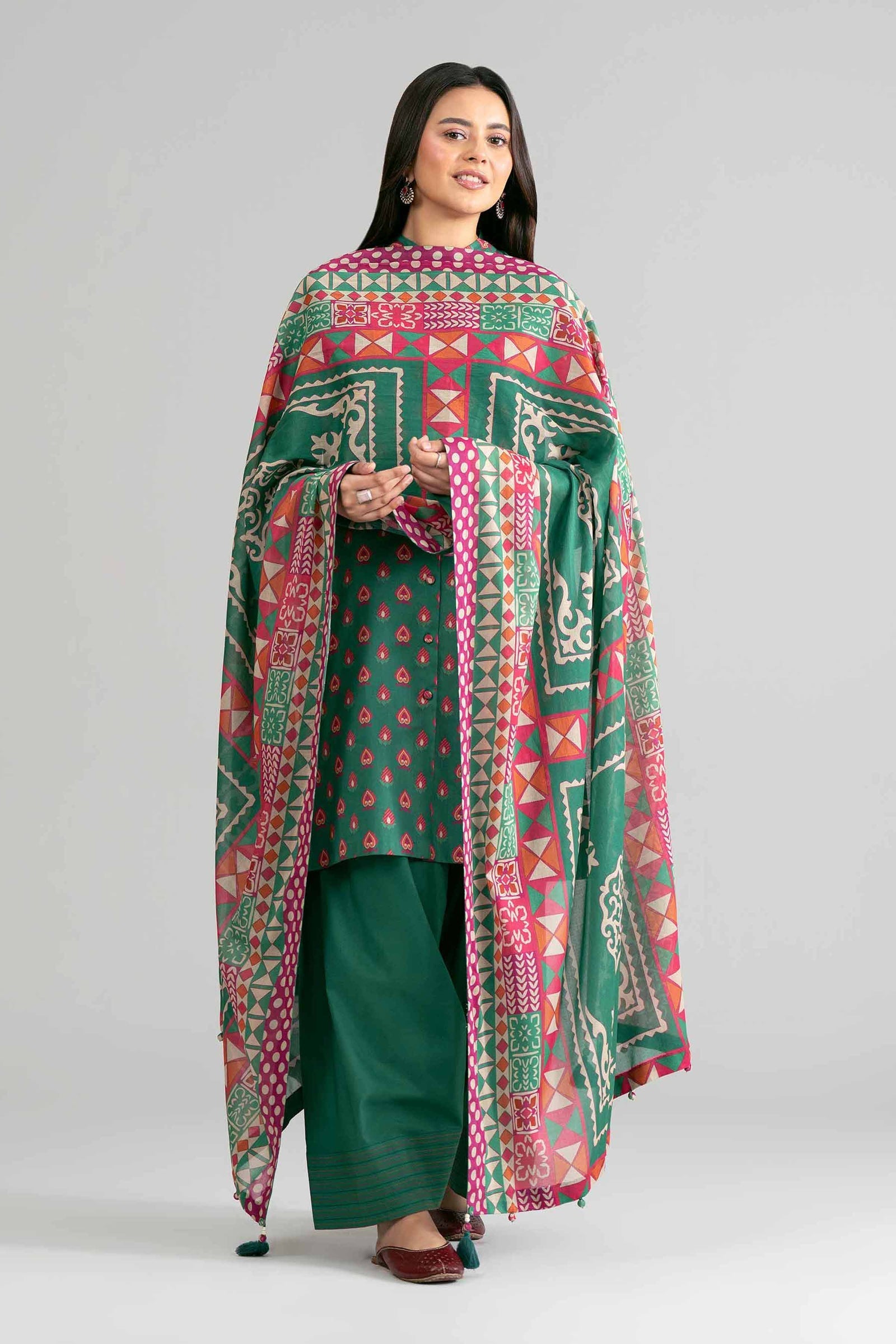 Nishat | Eid Lawn | 42601872 - Luxury Dress - available at Maria Faisal in UK and USA.