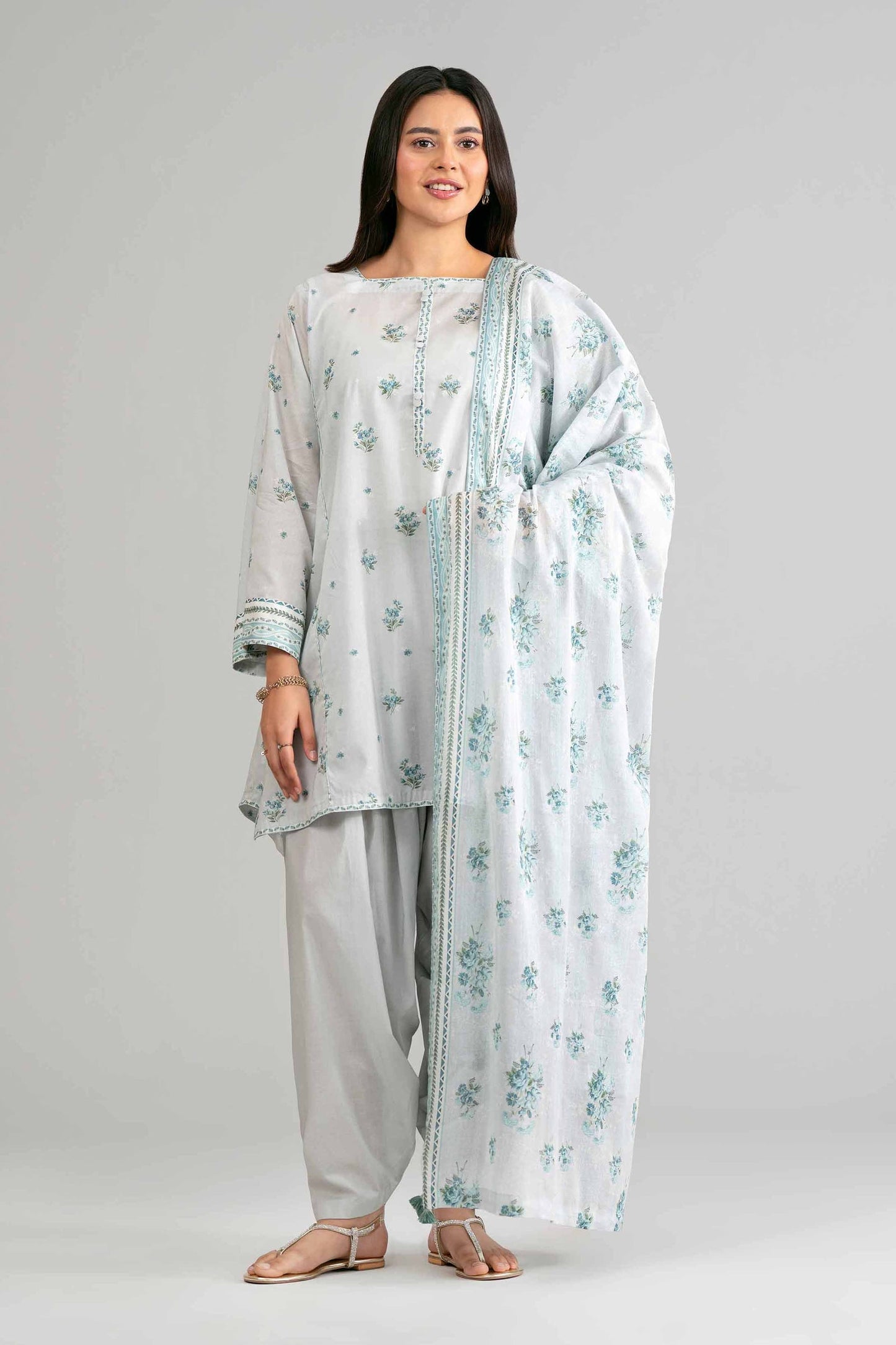 Nishat | Eid Lawn | 42601886 - Luxury Dress - available at Maria Faisal in UK and USA.
