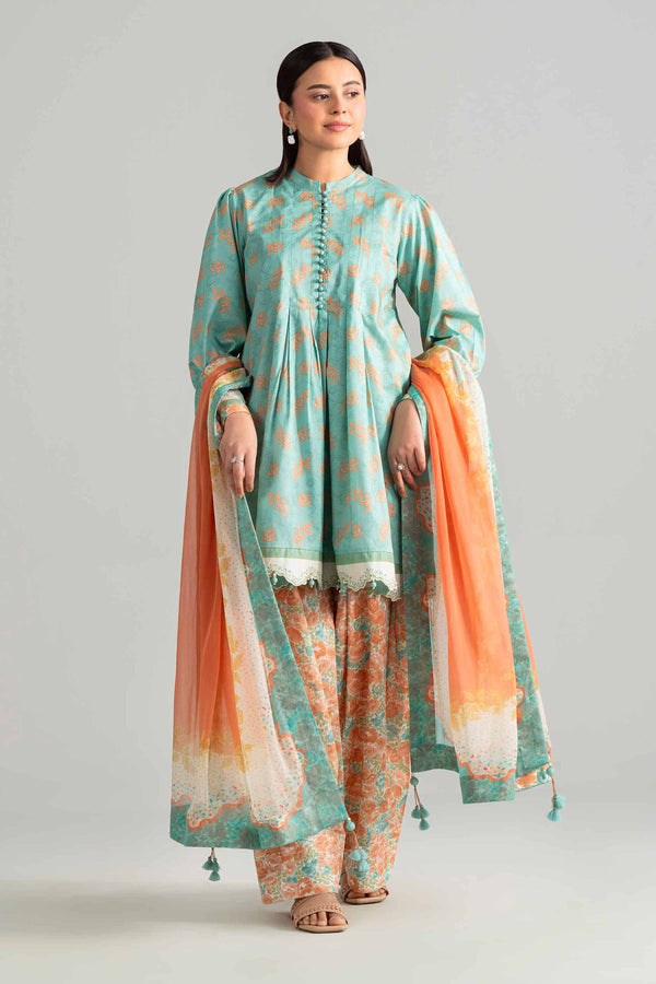 Nishat | Eid Lawn | 42601894 - Luxury Dress - available at Maria Faisal in UK and USA.