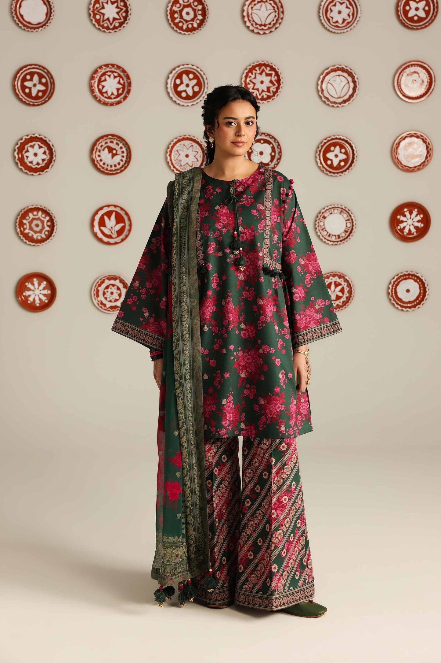 Nishat | Eid Lawn | 42601899 - Luxury Dress - available at Maria Faisal in UK and USA.