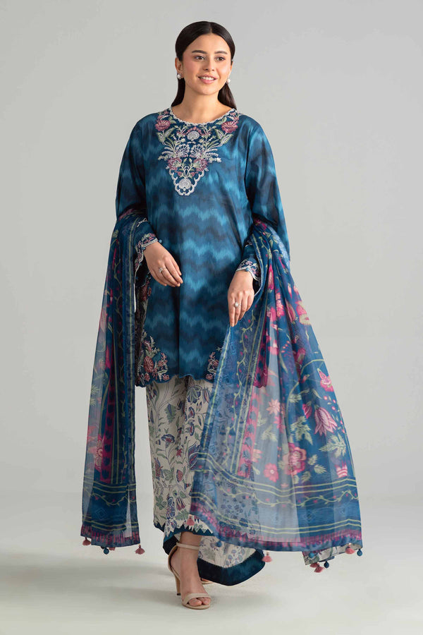 Nishat | Eid Lawn | 42601917 - Luxury Dress - available at Maria Faisal in UK and USA.