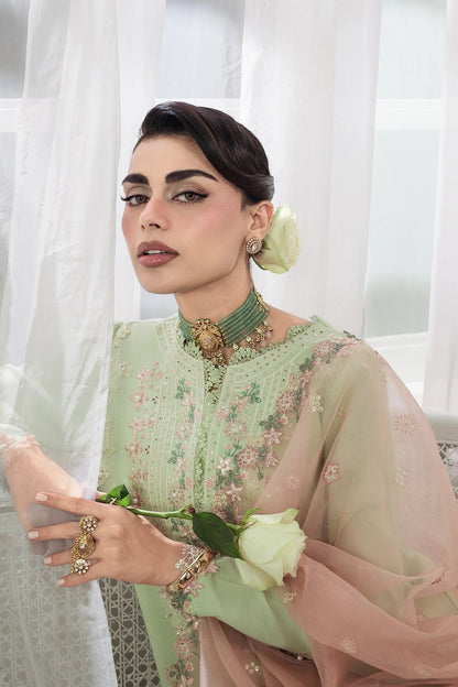 Rangrasiya | Lumeire Silk |Alma - Luxury Dress - available at Maria Faisal in UK and USA.
