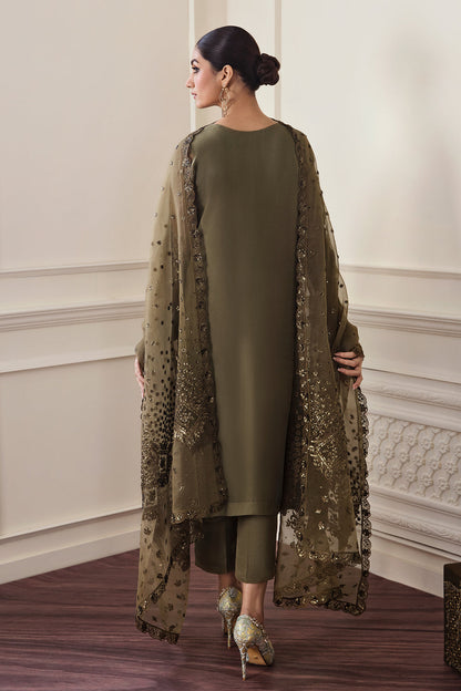 Baroque | Formals Collection | EMBROIDERED CHIFFON UF-295 - Formal Dress - available at Maria Faisal in UK and USA.