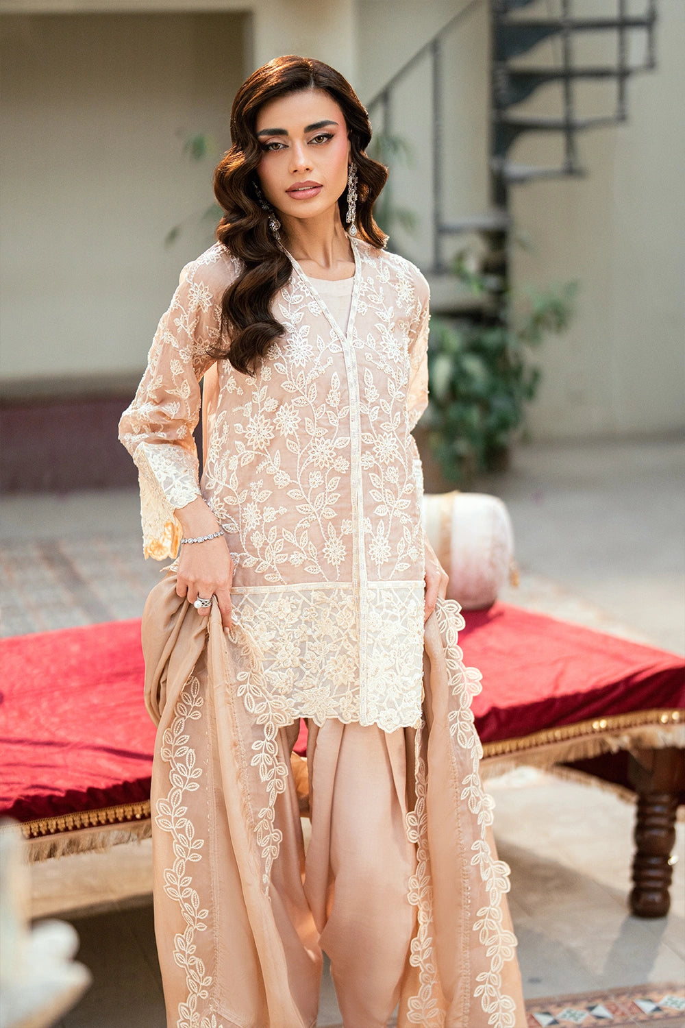 Azure | Vogue Formals | Dainty Tulip - Formal Dress - available at Maria Faisal in UK and USA.