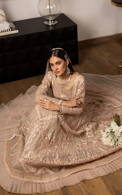 Threads and Motifs | Formal Dresses 25 | Embroidered Net Maxi - Ladies Clothes - Maria Faisal