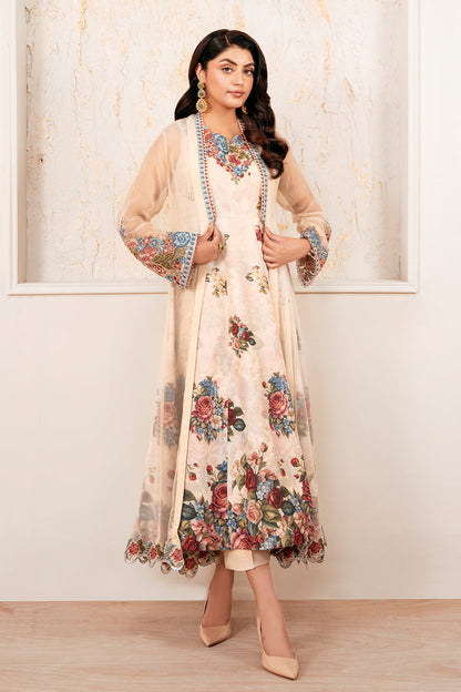 Baroque | Luxury Pret 25 | EMBROIDERED CHIFFON PR-1053 - Ladies Clothes - Maria Faisal