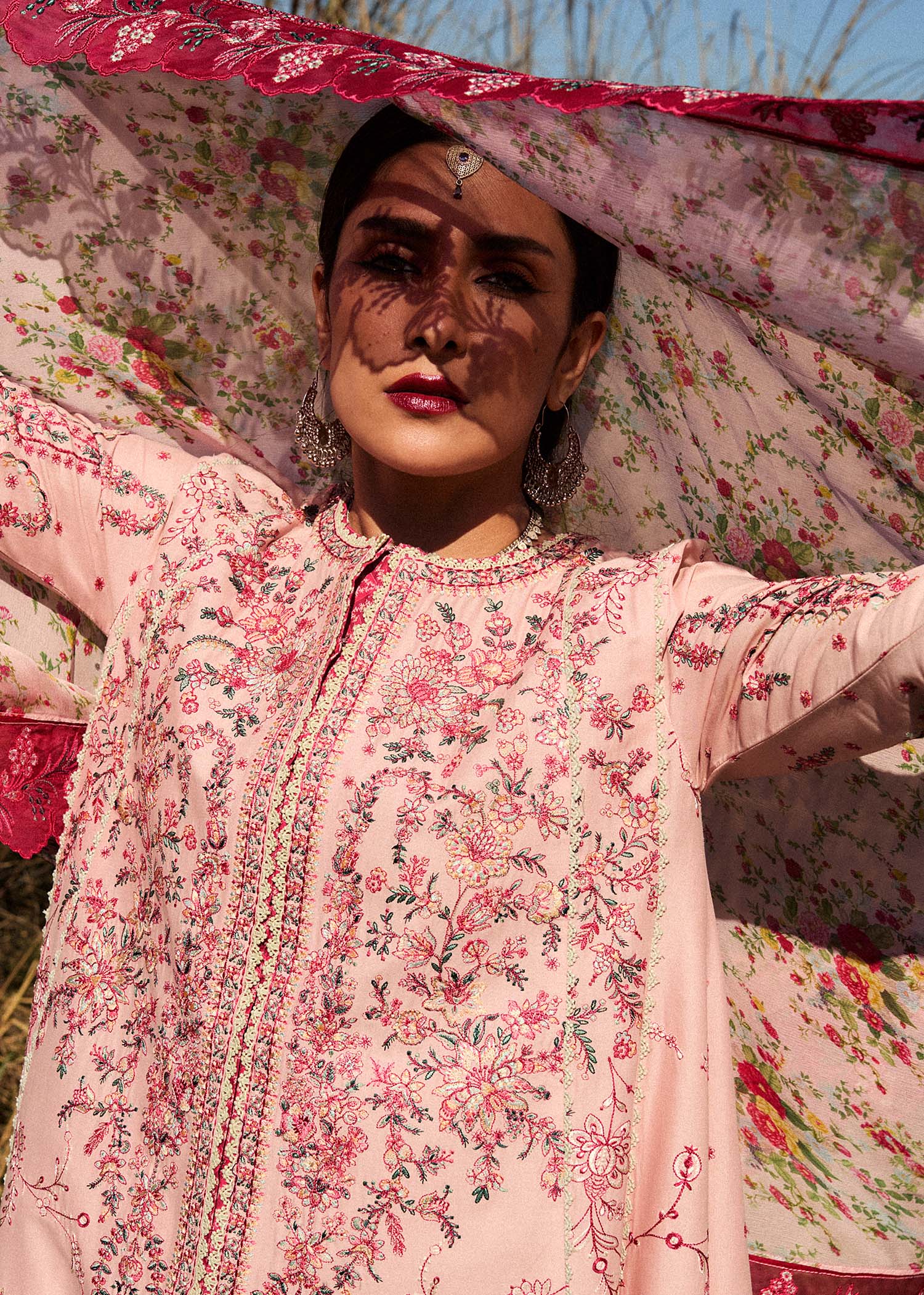 Hussain Rehar | Surkh Eid Pret’25 | Neher by Maria Faisal - Registered Vendor of : Hussain Rehar - type : Ladies Clothes - 100% original wedding dresses