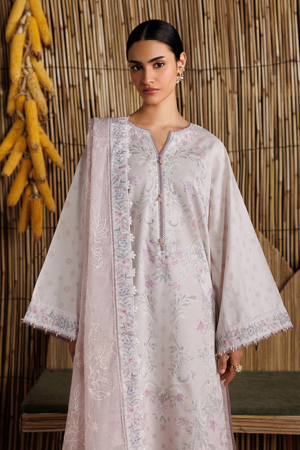 Baroque | Luxury Summer Pret |UF-4529 - Luxury Dress - available at Maria Faisal in UK and USA.