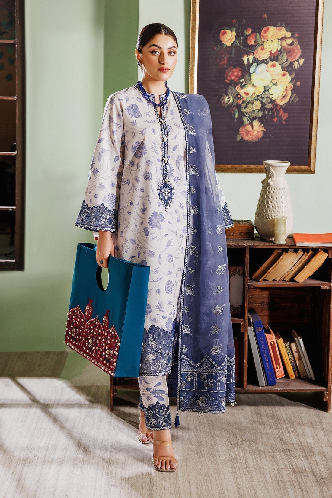 Alizeh | Maahi Vol 2 | AF-EPL-7019-SHAM - Designer Dress with Intricate embroidery and embellishments. Shop elegent wedding dress at Maria Faisal.