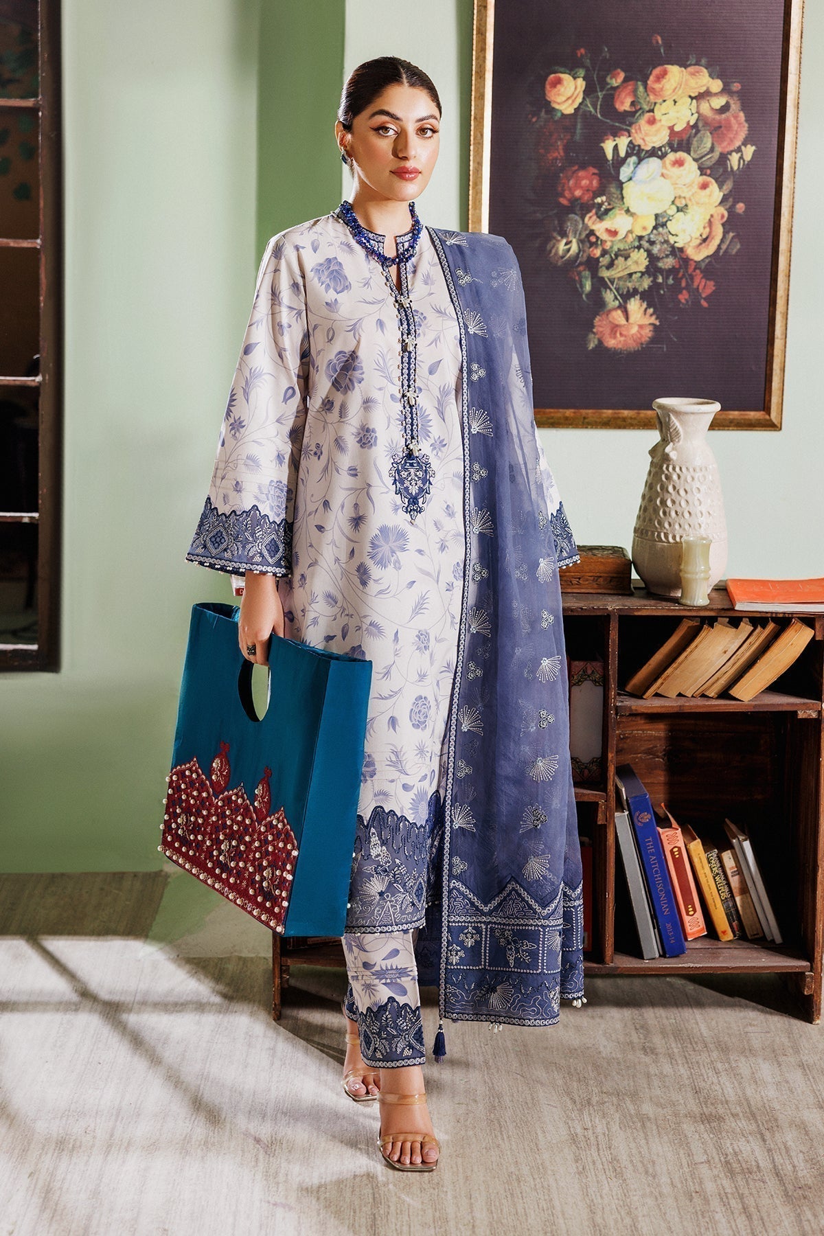 Alizeh | Maahi Vol 2 | AF-EPL-7019-SHAM - Designer Dress with Intricate embroidery and embellishments. Shop elegent wedding dress at Maria Faisal.