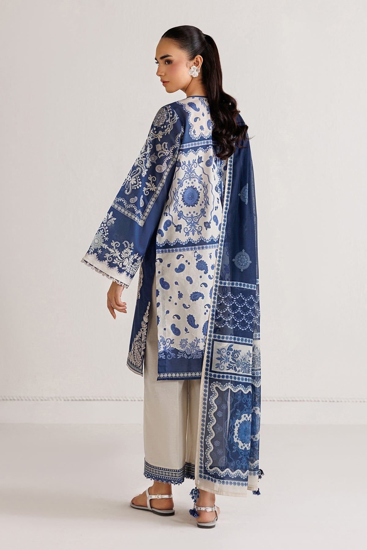 Baroque | Luxury Summer Pret | UF-4494 - Luxury Dress - available at Maria Faisal in UK and USA.