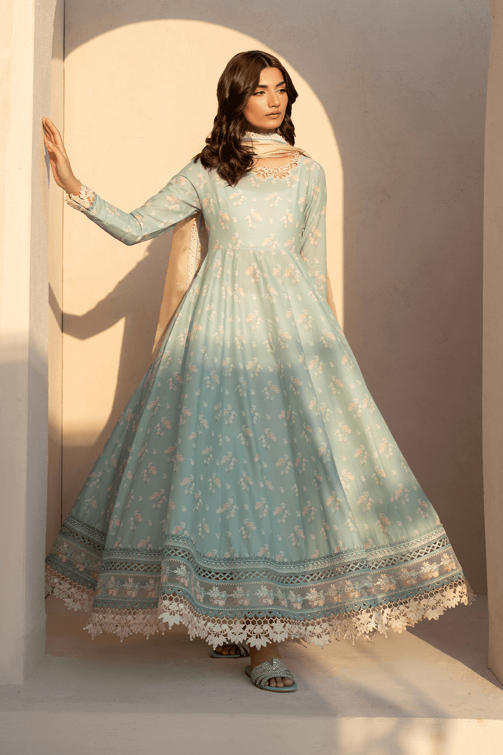 Iznik | Festive Lawn 25 | EFL-06 by Maria Faisal - Registered Vendor of : Iznik - type : Ladies Clothes - 100% original wedding dresses