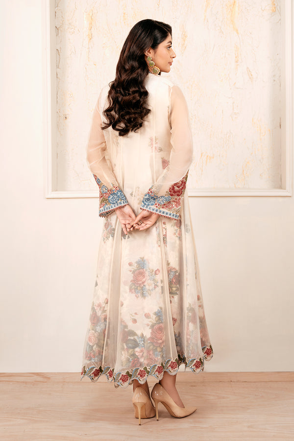 Baroque | Luxury Pret 25 | EMBROIDERED CHIFFON PR-1053 - Ladies Clothes - Maria Faisal