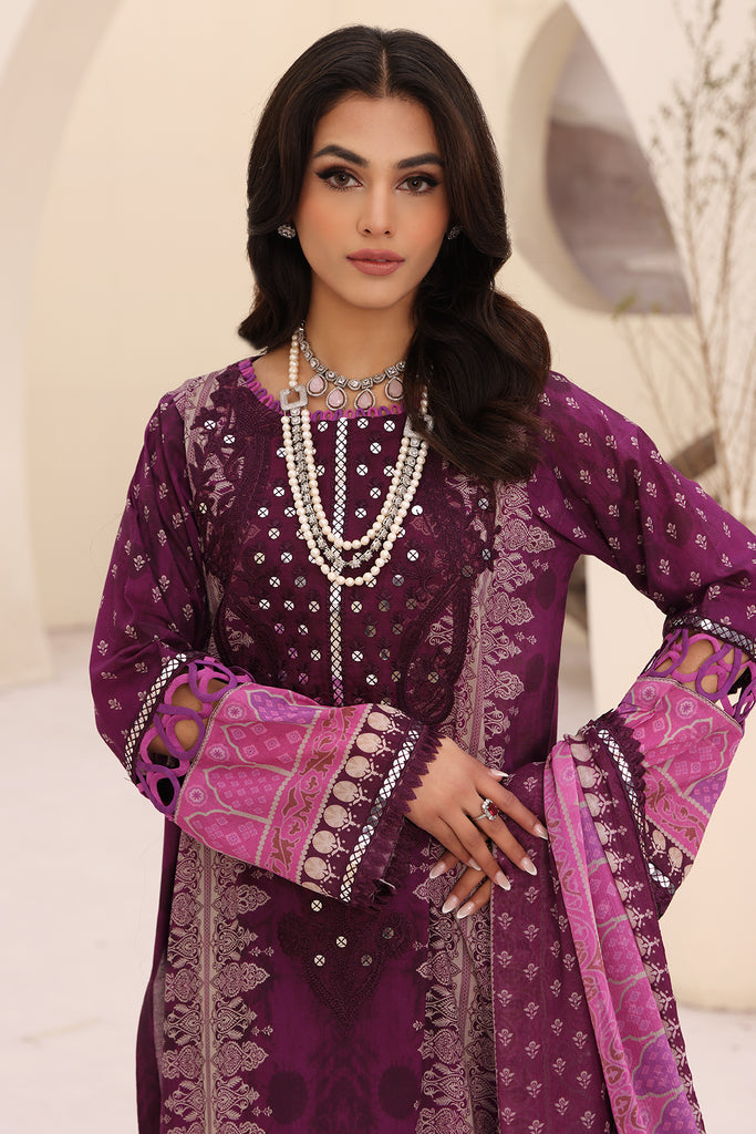 Charizma | Naranji Embroidered Lawn 24 | CN4-003 - Maria Faisal