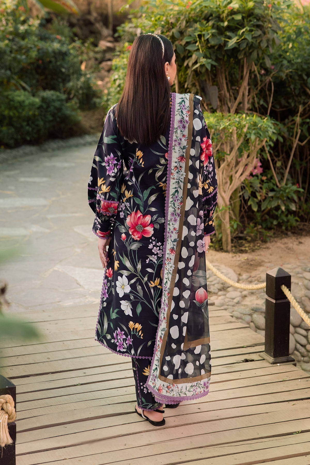 Alizeh | Sheen Lawn Prints 24 | VIOLA - Waniyas