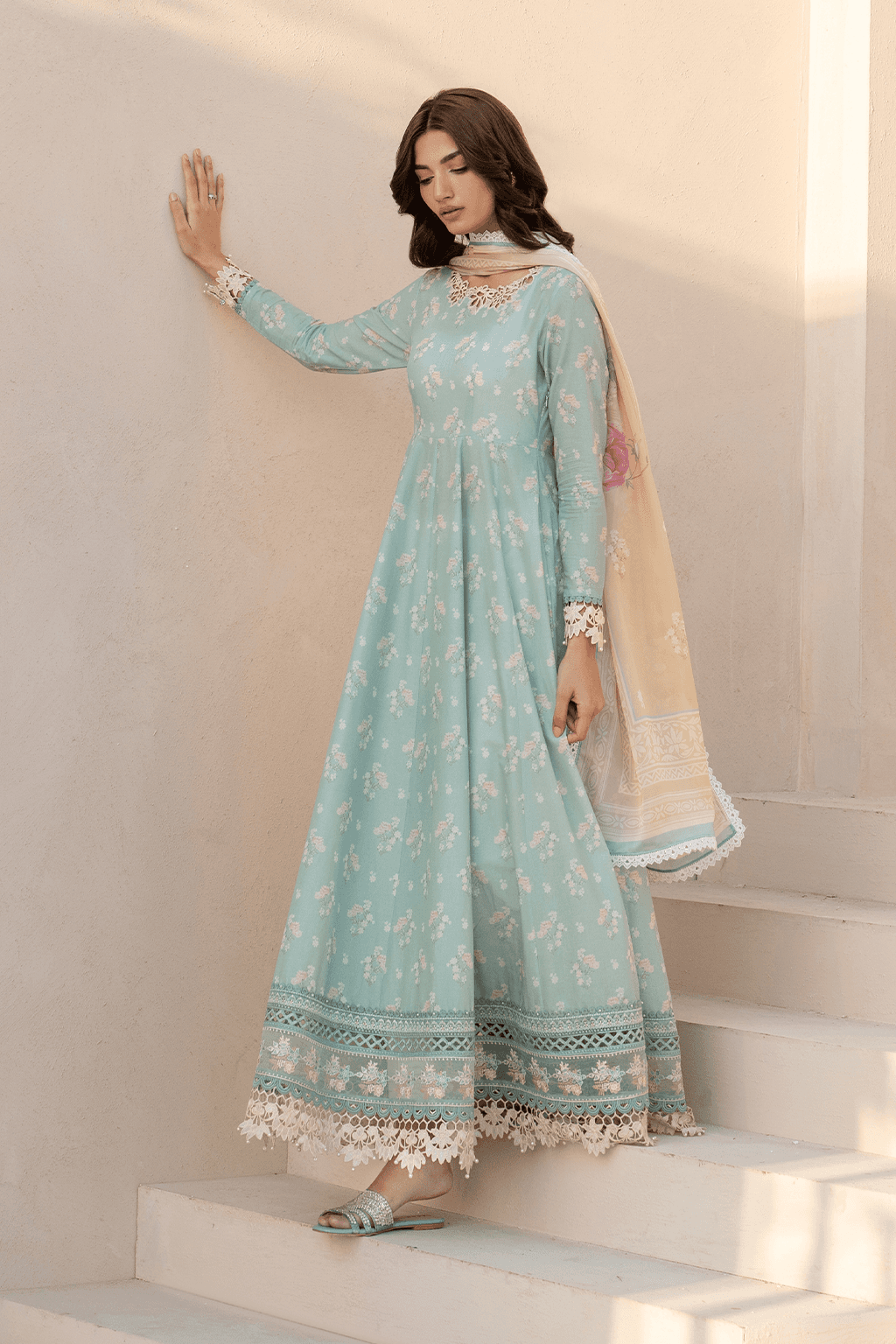 Iznik | Festive Lawn 25 | EFL-06 by Maria Faisal - Registered Vendor of : Iznik - type : Ladies Clothes - 100% original wedding dresses